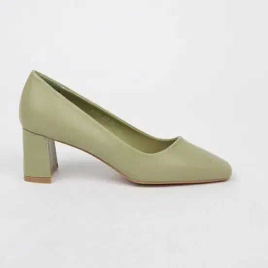 [SOLD OUT] 스퀘어토 힐 펌프스 연두색 230m(새상품)