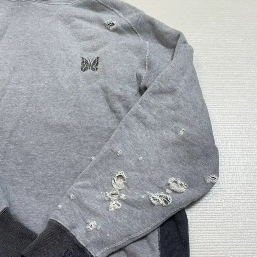 [BUNJANG] Needles 5 Cuts Hoodie - Grey / 니들스