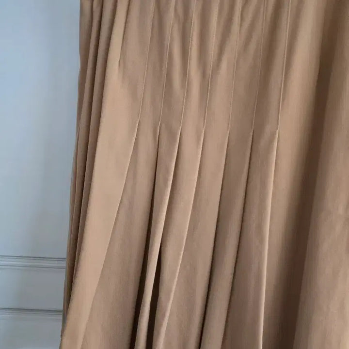 [BUNJANG] Vintage Pleated Skirt Brown Midi / 빈티지 주름스커트 브라운색 sk