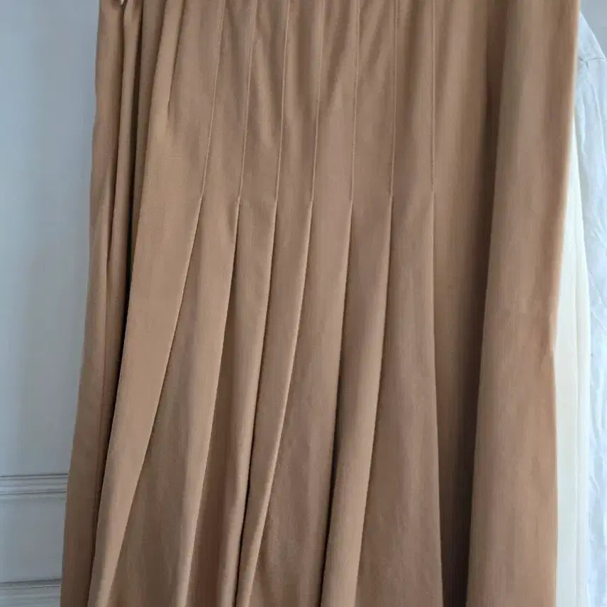[BUNJANG] Vintage Pleated Skirt Brown Midi / 빈티지 주름스커트 브라운색 sk