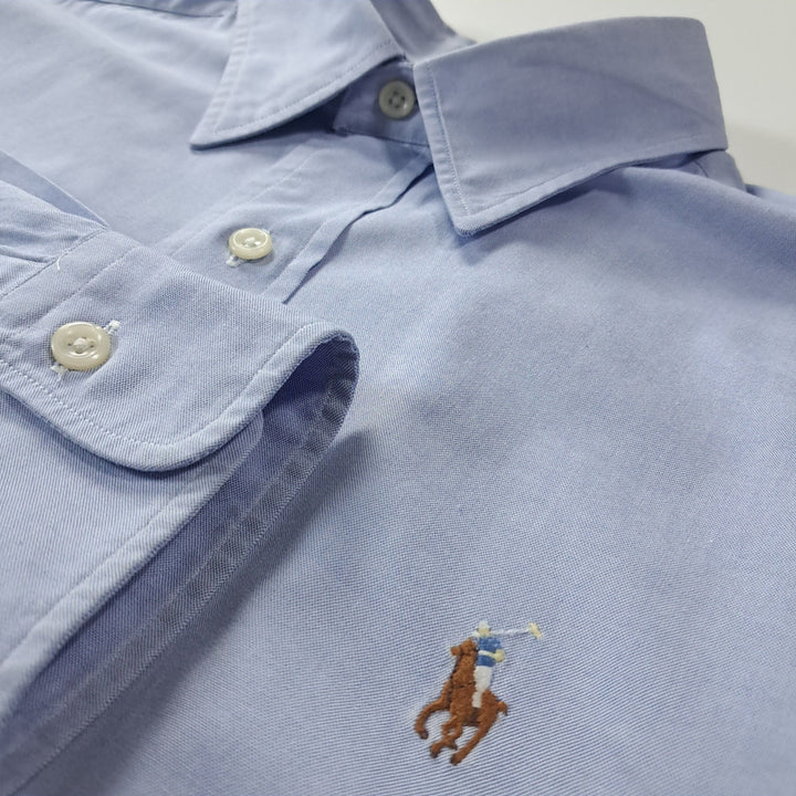 [SOLD OUT] CK264 L 폴로 90s 멀티포니 클래식블루 셔츠 남방