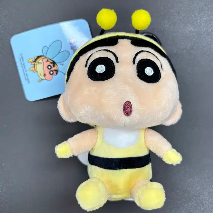 [BUNJANG] Crayon Shin-chan Honeybee Plush Keyring 13cm / (미사용) 짱구 꿀벌 인형 키링 13cm
