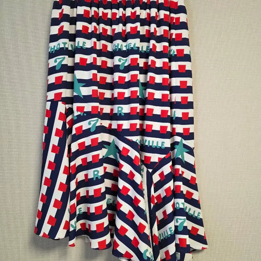 [BUNJANG] Lucky Chouette Patterned Long Skirt / 럭키슈에뜨. 패턴 롱 스커트