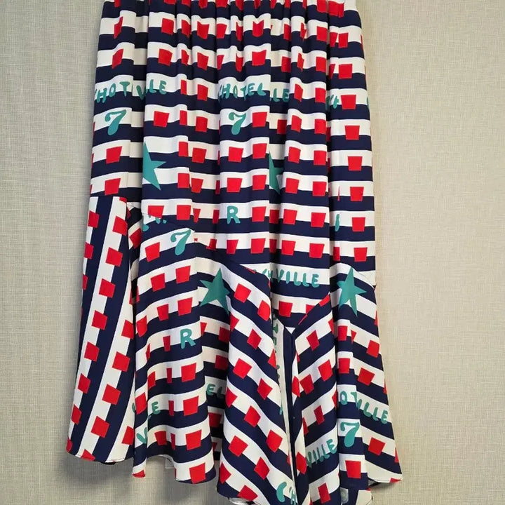 [BUNJANG] Lucky Chouette Patterned Long Skirt / 럭키슈에뜨. 패턴 롱 스커트