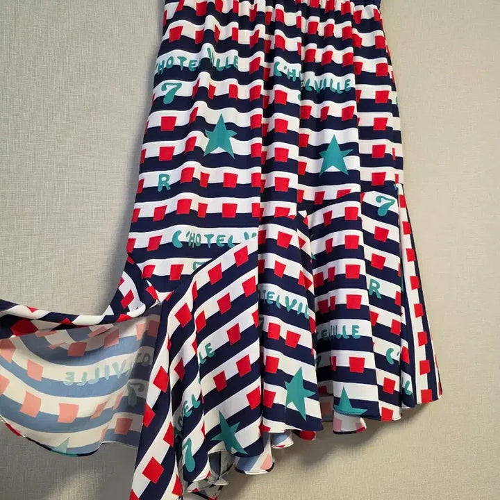 [BUNJANG] Lucky Chouette Patterned Long Skirt / 럭키슈에뜨. 패턴 롱 스커트