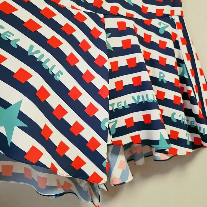 [BUNJANG] Lucky Chouette Patterned Long Skirt / 럭키슈에뜨. 패턴 롱 스커트