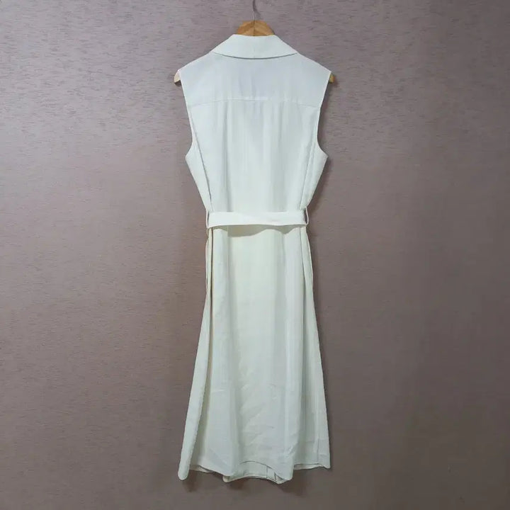 [BUNJANG] MNG Ivory Belted Trench Vest for Women / B4-17/MNG 아이보리 벨티드 트렌치 롱조끼 여성