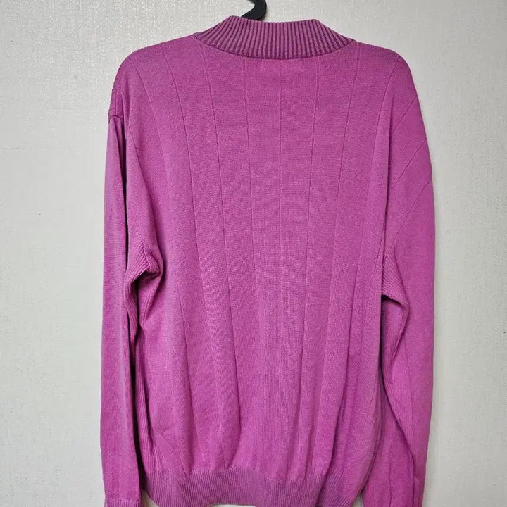 [BUNJANG] Maestro Pink Knit Zip-Up Cardigan / 마에스트로 핑크색 니트 집업 가디건 100