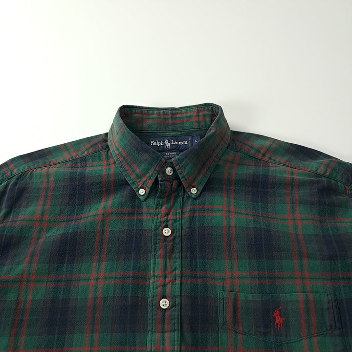 [SOLD OUT] CK265 L 폴로 90s 클래식 타탄체크 셔츠 남방