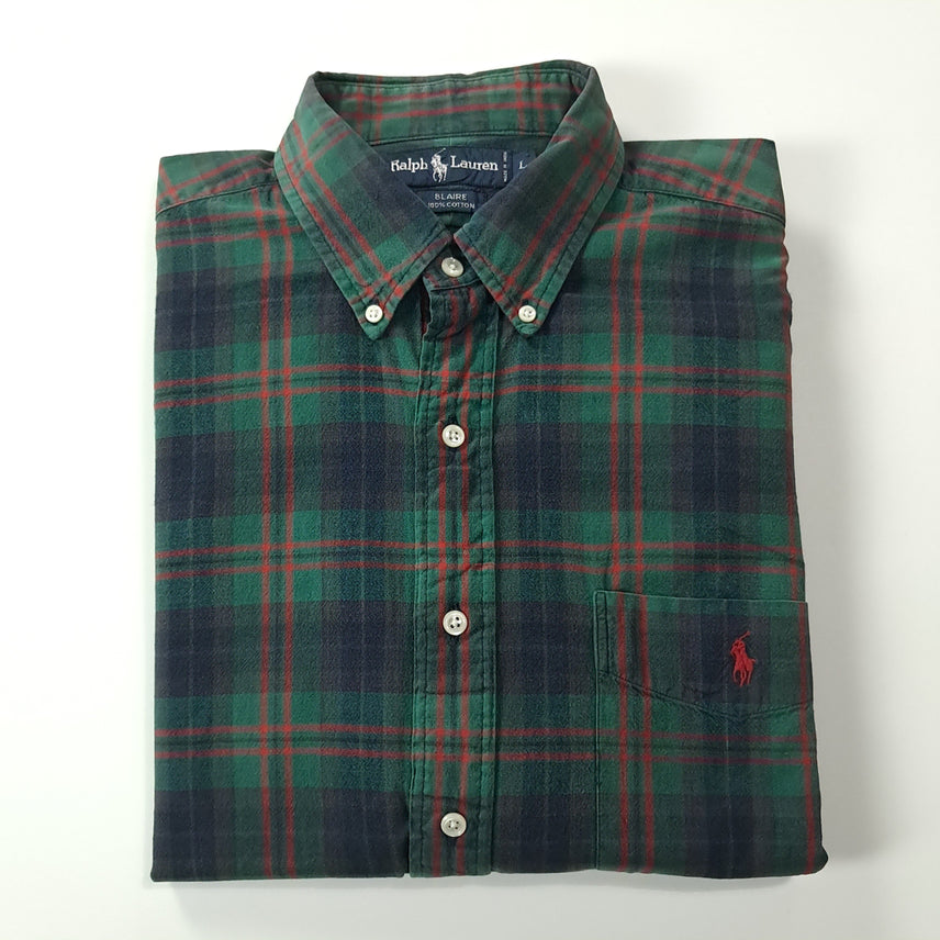 [SOLD OUT] CK265 L 폴로 90s 클래식 타탄체크 셔츠 남방