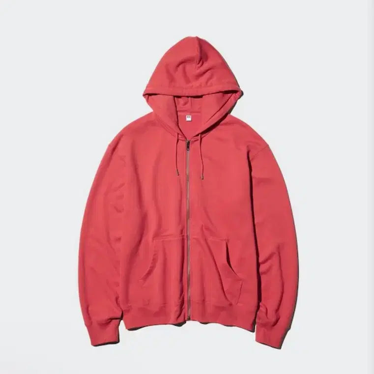 [SOLD OUT] 유니클로 스웨트풀집 파카 레드(s)