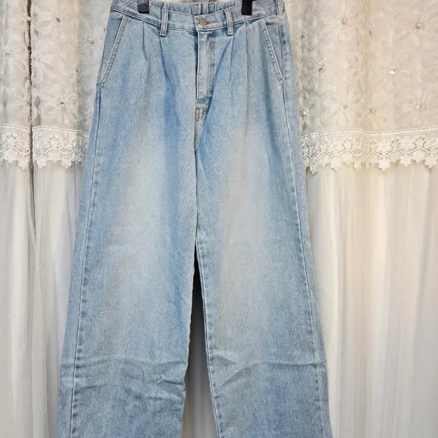 [SOLD OUT] 연청 와이드 데님 팬츠