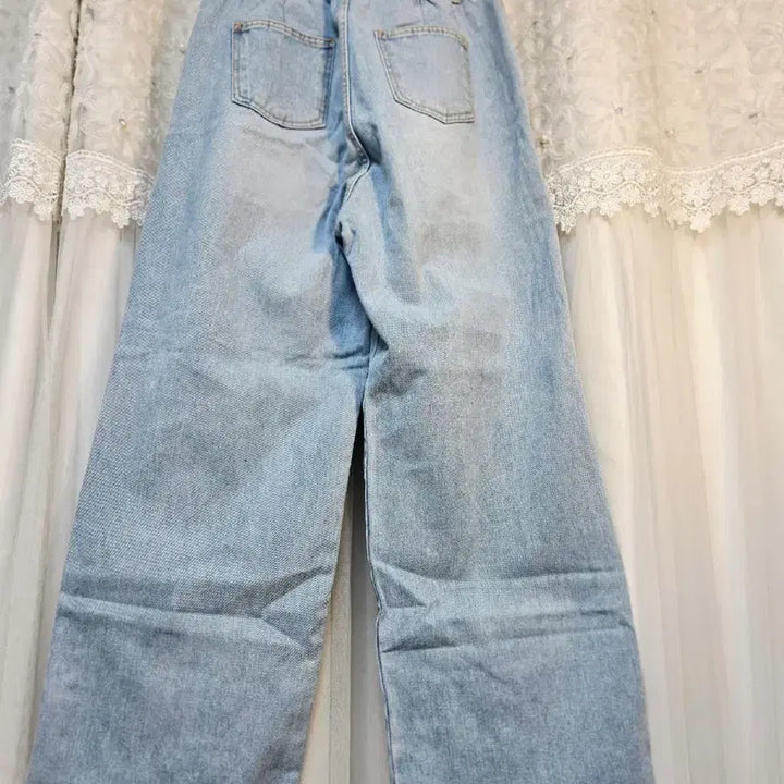 [SOLD OUT] 연청 와이드 데님 팬츠