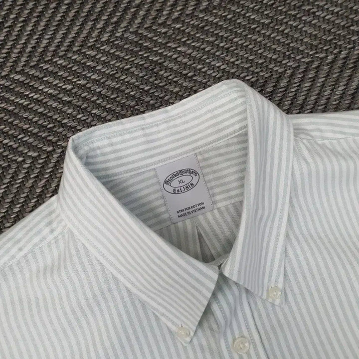 [BUNJANG] Brooks Brothers Long Sleeve Striped Shirt / 브룩스브라더스 긴소매 셔츠 남자105~110