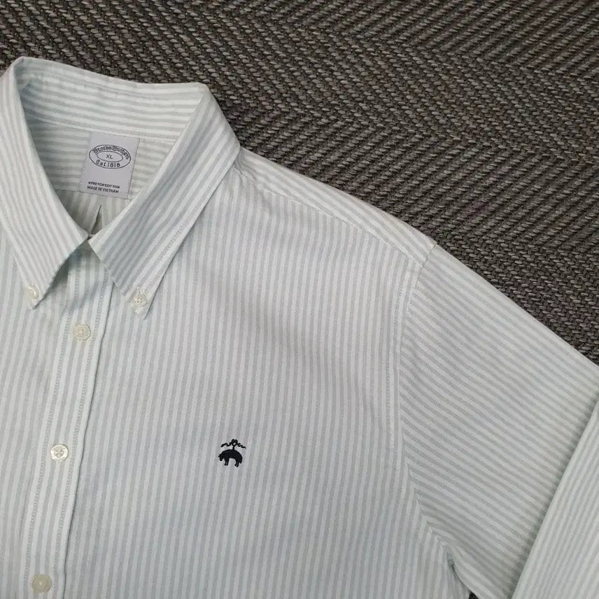 [BUNJANG] Brooks Brothers Long Sleeve Striped Shirt / 브룩스브라더스 긴소매 셔츠 남자105~110