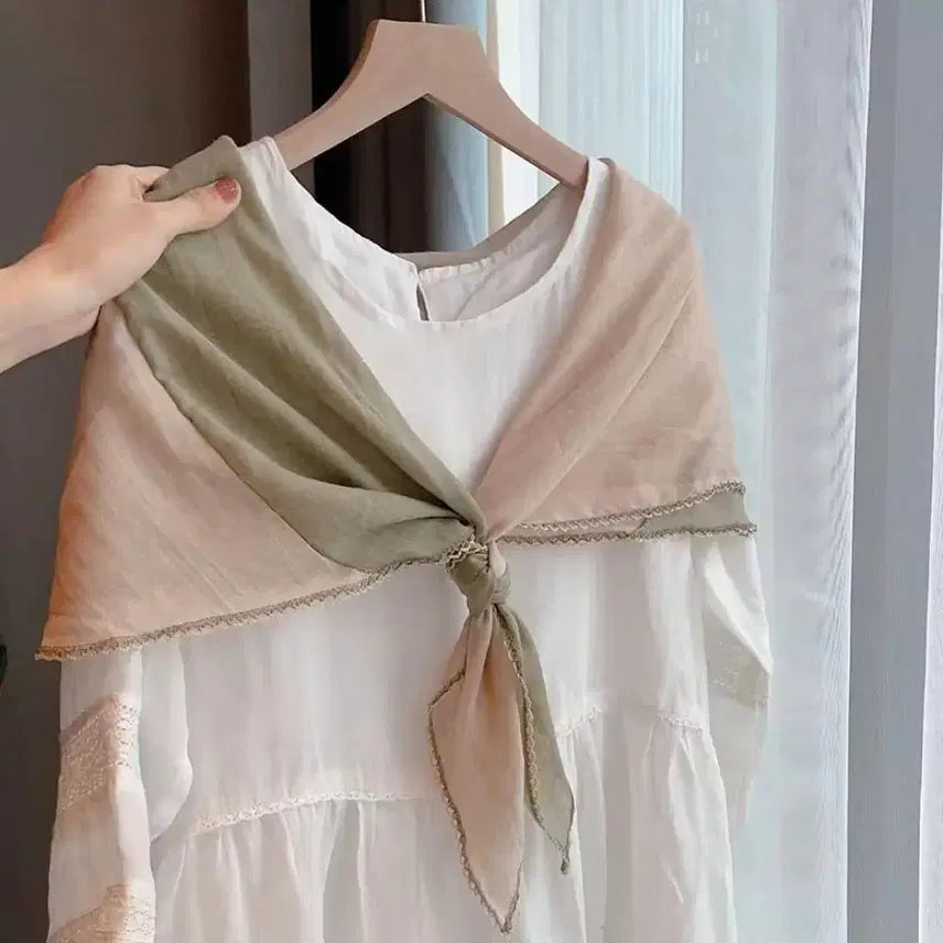 [SOLD OUT] 아사면 투톤스카프(새상품)