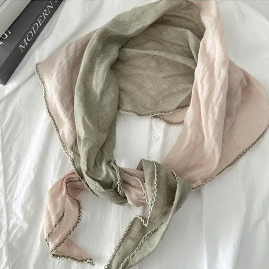 [SOLD OUT] 아사면 투톤스카프(새상품)