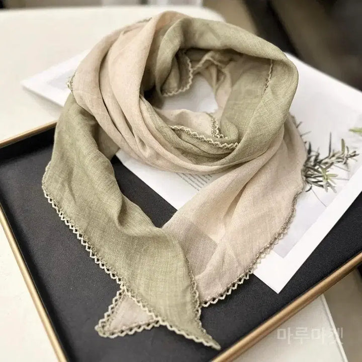 [SOLD OUT] 아사면 투톤스카프(새상품)