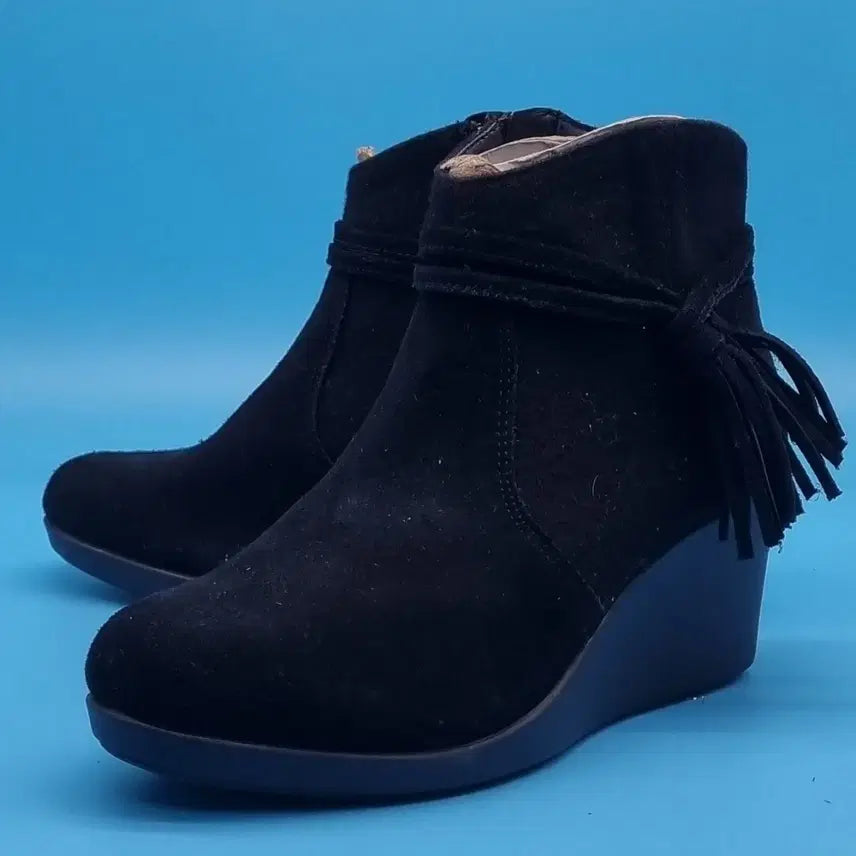 [BUNJANG] Crocs Suede Wedge Heel Boots (Women&