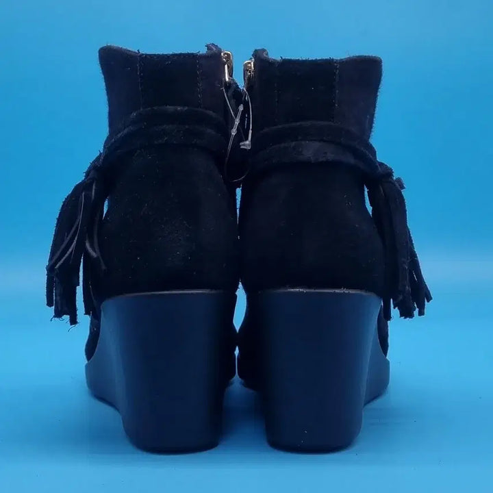 [BUNJANG] Crocs Suede Wedge Heel Boots (Women&