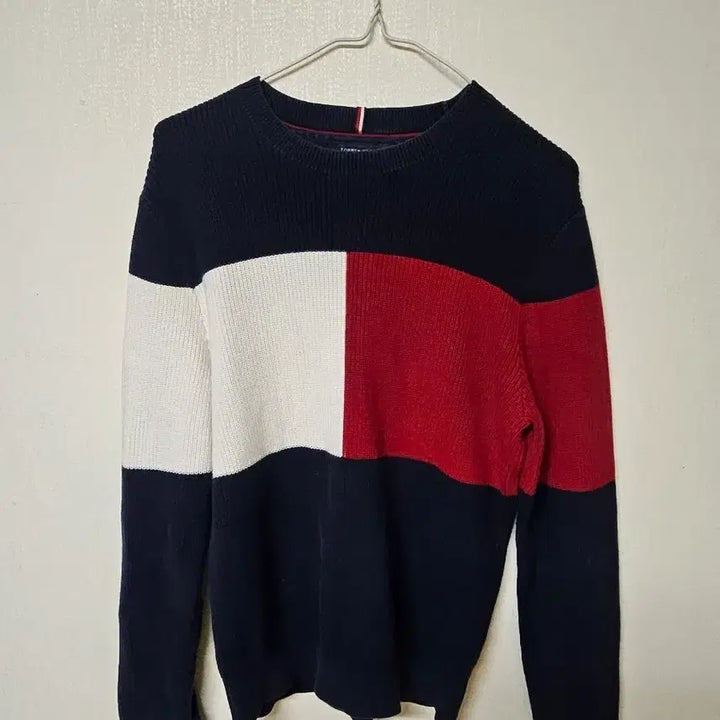 [BUNJANG] Tommy Hilfiger Colorblock Knit Sweater XS / 타미힐피거 컬러블록 니트 스웨터 XS