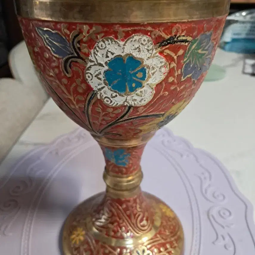 [BUNJANG] Bronze Cloisonné Cup / 동브론즈 칠보 컵 잔