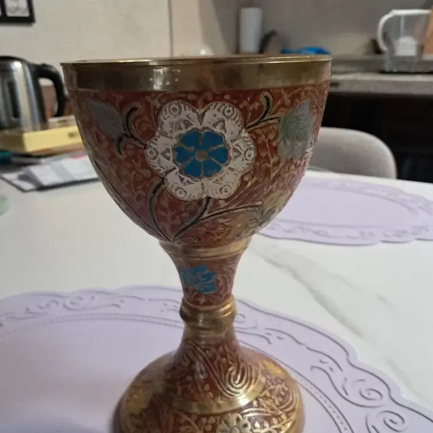 [BUNJANG] Bronze Cloisonné Cup / 동브론즈 칠보 컵 잔