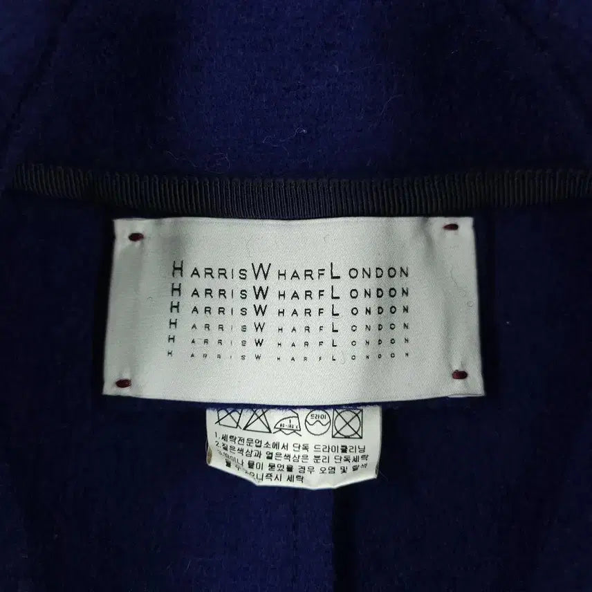 [BUNJANG] Harris Wharf London Navy Double-Button Coat / HARRIS WHARF LONDON 해리스 와프 런던 네이비 더블버튼 어