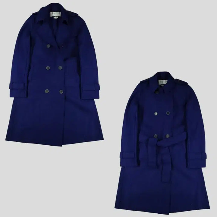 [BUNJANG] Harris Wharf London Navy Double-Button Coat / HARRIS WHARF LONDON 해리스 와프 런던 네이비 더블버튼 어