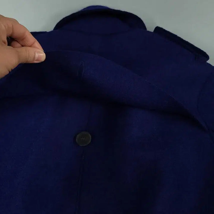 [BUNJANG] Harris Wharf London Navy Double-Button Coat / HARRIS WHARF LONDON 해리스 와프 런던 네이비 더블버튼 어