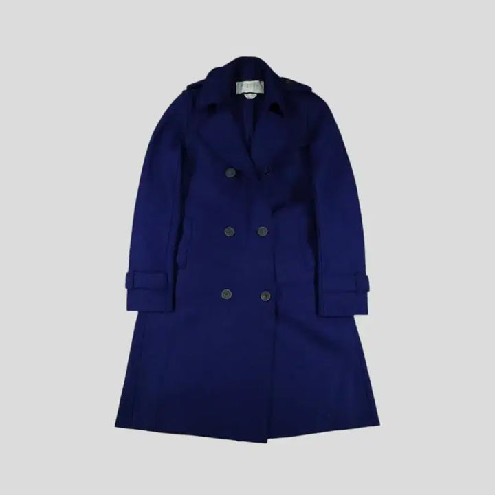 [BUNJANG] Harris Wharf London Navy Double-Button Coat / HARRIS WHARF LONDON 해리스 와프 런던 네이비 더블버튼 어