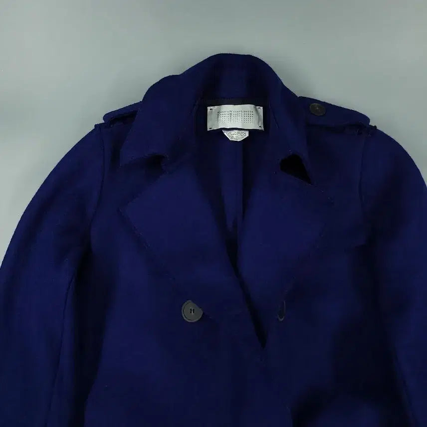 [BUNJANG] Harris Wharf London Navy Double-Button Coat / HARRIS WHARF LONDON 해리스 와프 런던 네이비 더블버튼 어