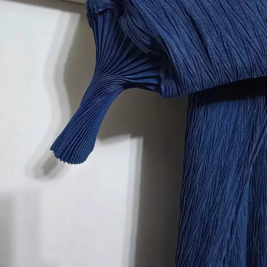 [BUNJANG] Pleated Deep Blue Dress / 플리츠 원피스