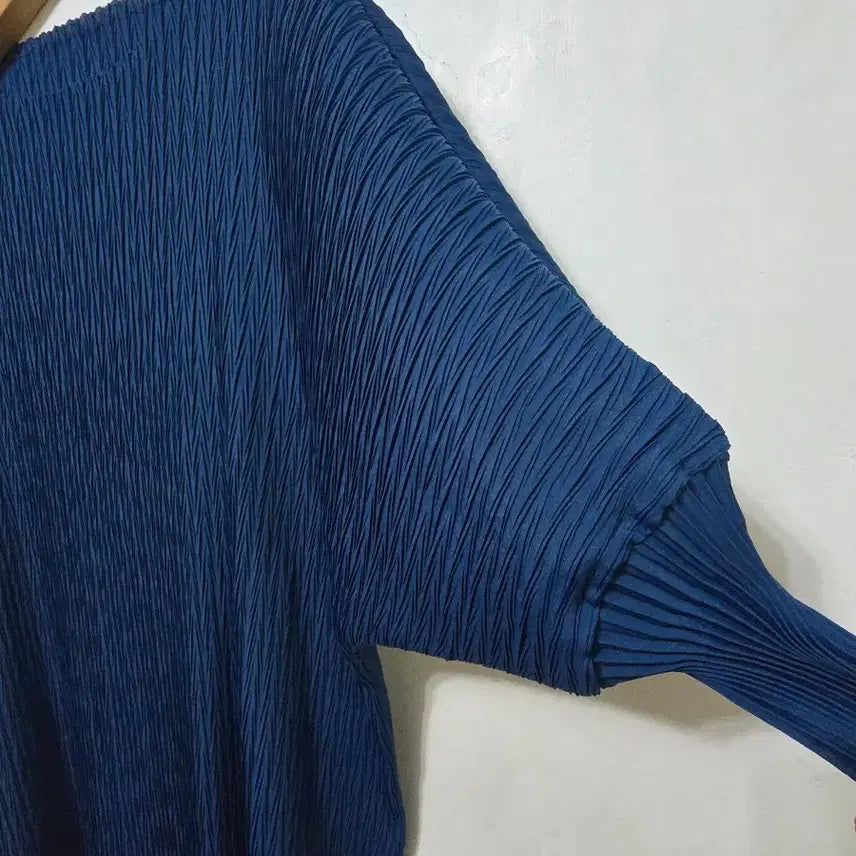 [BUNJANG] Pleated Deep Blue Dress / 플리츠 원피스