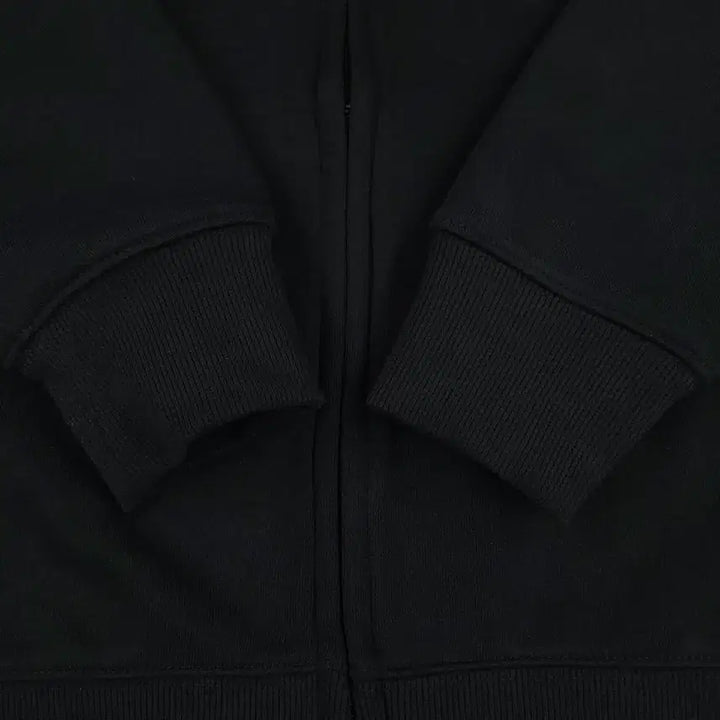 [BUNJANG] Calvin Klein Spellout Logo Raglan High Neck Cotton Blend Hoodie / 캘빈클라인 블랙 화이트 스펠아웃 로고 레글런 하이넥 코튼블렌드 후드집업