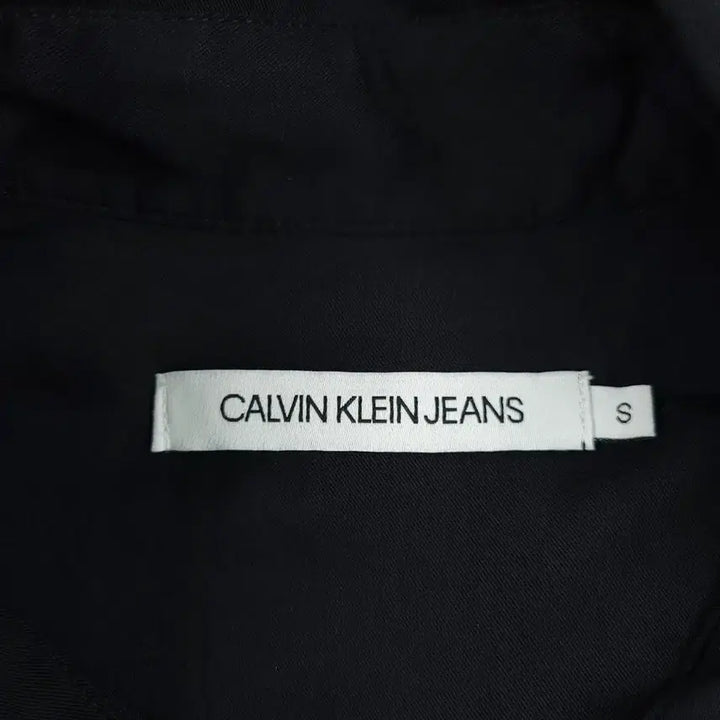 [BUNJANG] Calvin Klein Jeans Black Double Pocket Rayon Shirt / 캘빈클라인 진스 블랙 더블포켓 레이온 남방 셔츠 S