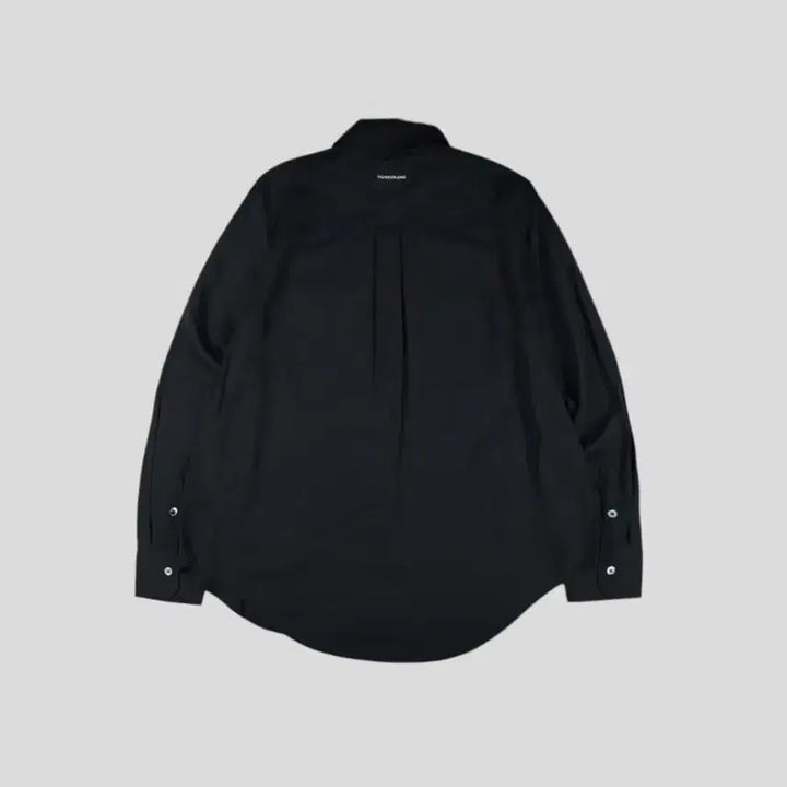 [BUNJANG] Calvin Klein Jeans Black Double Pocket Rayon Shirt / 캘빈클라인 진스 블랙 더블포켓 레이온 남방 셔츠 S