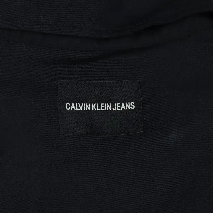 [BUNJANG] Calvin Klein Jeans Black Double Pocket Rayon Shirt / 캘빈클라인 진스 블랙 더블포켓 레이온 남방 셔츠 S
