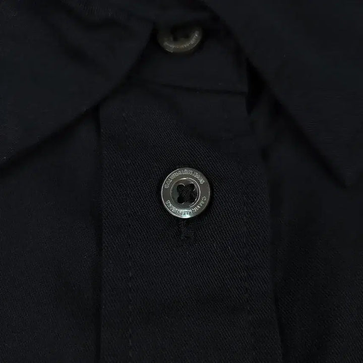 [BUNJANG] Calvin Klein Jeans Black Double Pocket Rayon Shirt / 캘빈클라인 진스 블랙 더블포켓 레이온 남방 셔츠 S