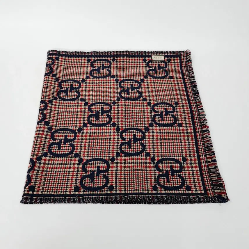 [BUNJANG] Gucci GG Check Jacquard Wool Muffler / 정품) 구찌 GG 체크 자카드 울 머플러 660025