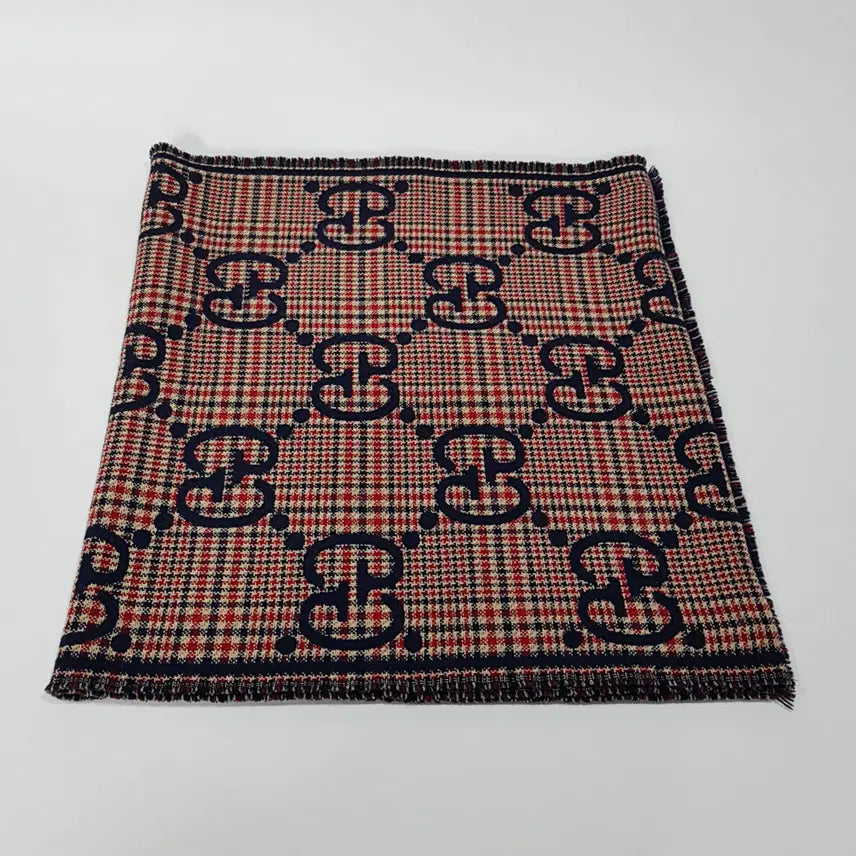 [BUNJANG] Gucci GG Check Jacquard Wool Muffler / 정품) 구찌 GG 체크 자카드 울 머플러 660025