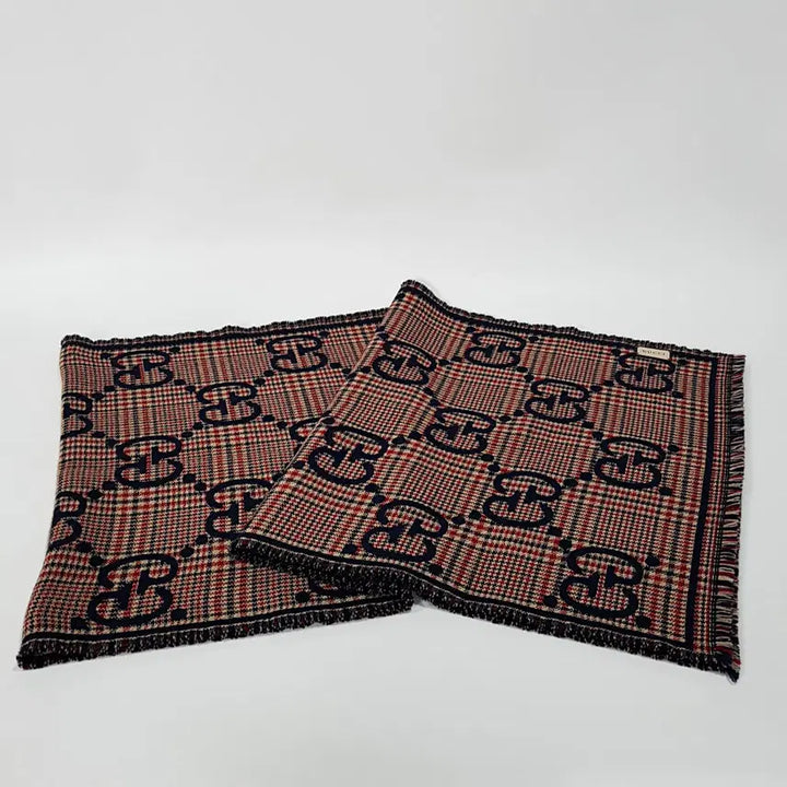 [BUNJANG] Gucci GG Check Jacquard Wool Muffler / 정품) 구찌 GG 체크 자카드 울 머플러 660025