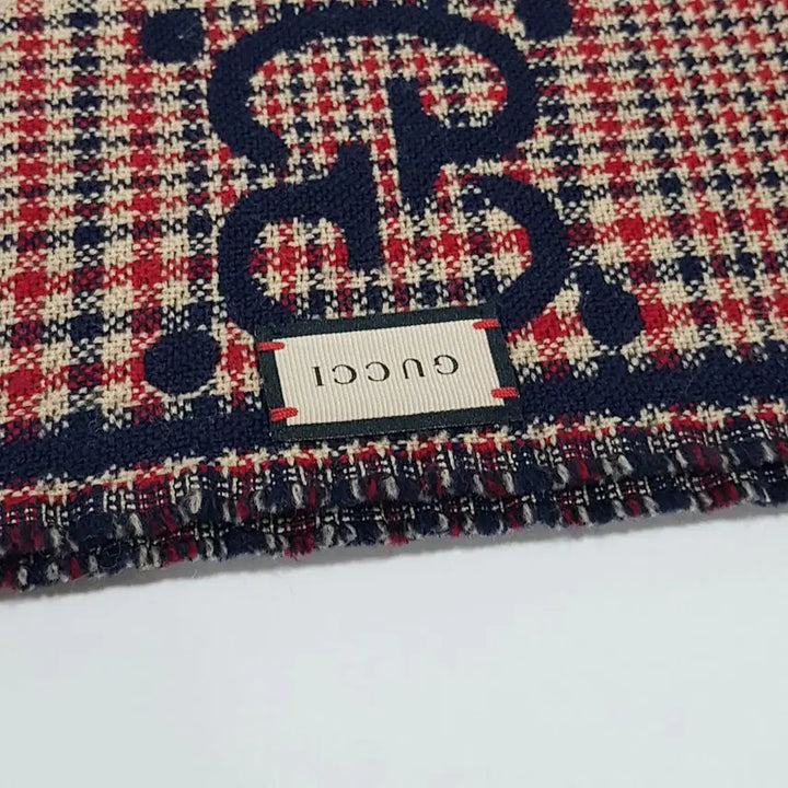 [BUNJANG] Gucci GG Check Jacquard Wool Muffler / 정품) 구찌 GG 체크 자카드 울 머플러 660025