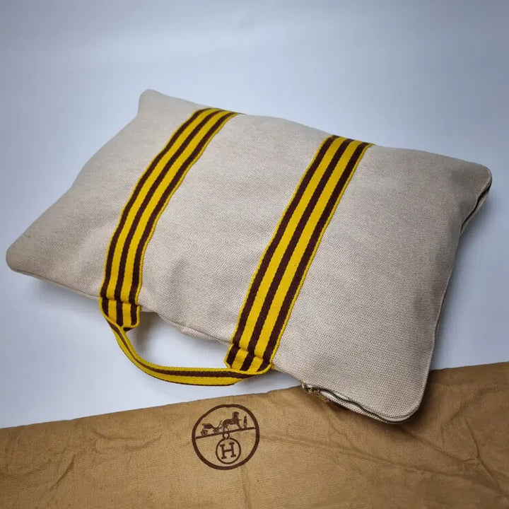 [BUNJANG] Hermès Canvas Stripe Tote Bag Large / 에르메스 캔버스 스트라이프 토트백 라지 (여행가방, 남녀공용, 희귀템)