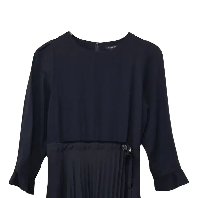[BUNJANG] Olive Des Olive 21SS Pleated Glossy Dress / 여55/올리브데올리브 21SS 플리츠 글로시 원피스