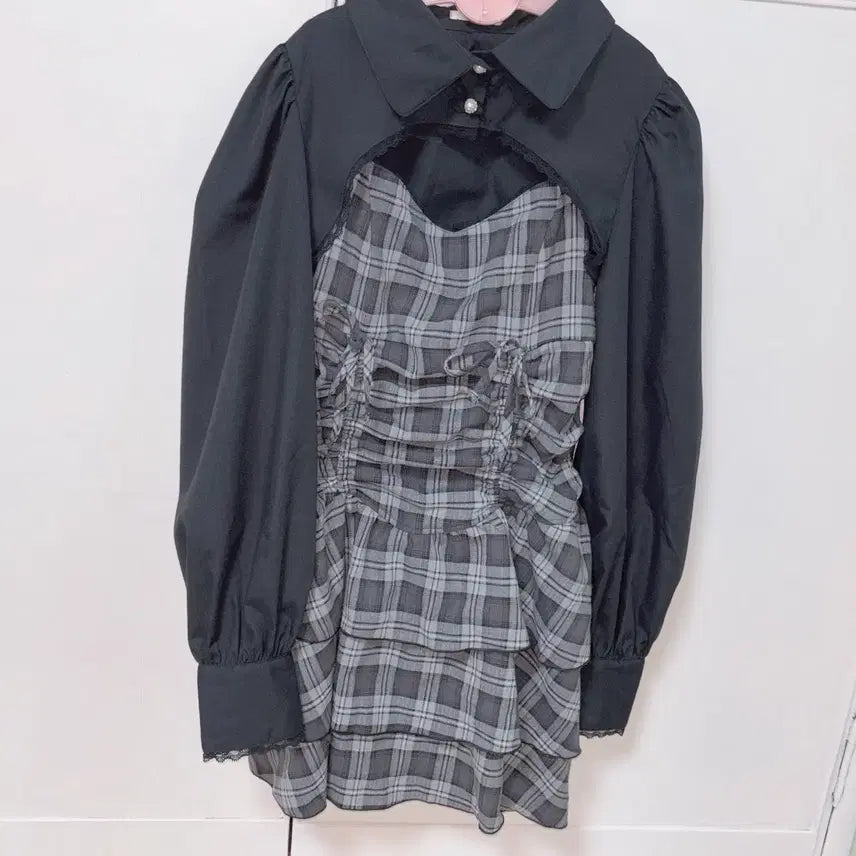 [BUNJANG] palelfy Dress and Blouse Set / 팔엘피 palelfy 원피스 블라우스 세트 양산형 지뢰계 스나계