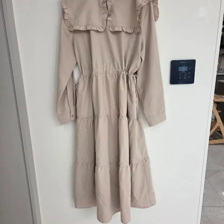 [BUNJANG] Minimal Maximal Big Collar Long Dress / 미니멀맥시멀 빅사이즈 빅카라 롱원피스