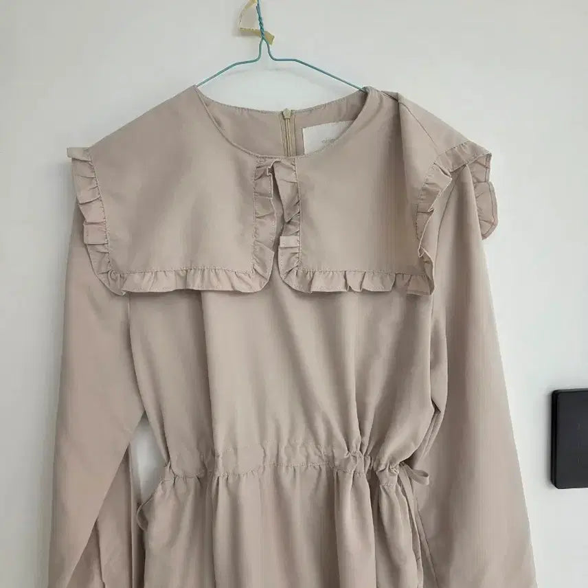 [BUNJANG] Minimal Maximal Big Collar Long Dress / 미니멀맥시멀 빅사이즈 빅카라 롱원피스
