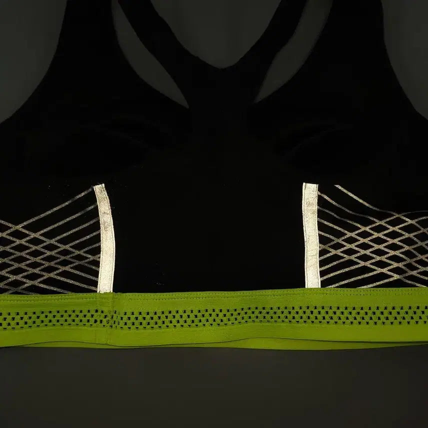 [BUNJANG] Nike Black Neon White Reflective Dri-FIT Shorts / 나이키 블랙 네온형광 화이트 배색 스우시 로고 리플렉티브 라이닝 드라이핏