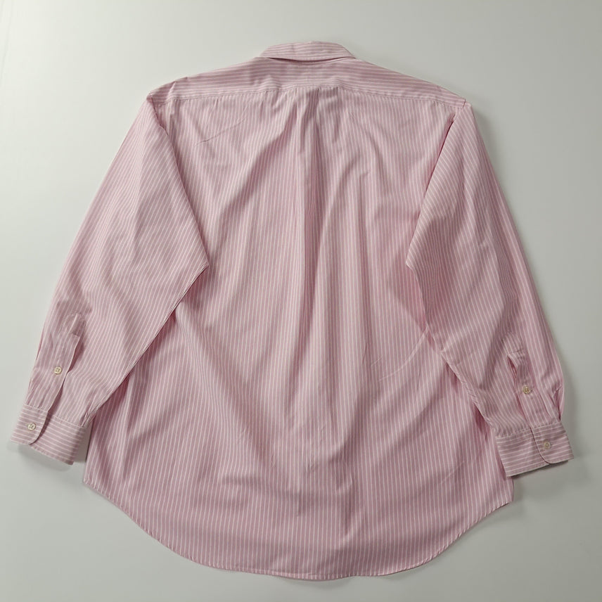 [SOLD OUT] CK268 L 폴로 90s 홍콩판 핑크 스트라이프 셔츠 남방